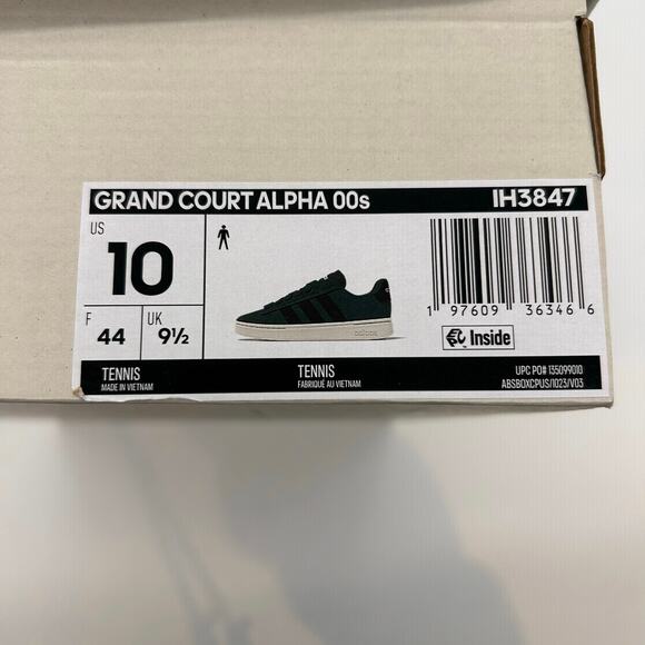 New Adidas Grand Court Alpha 00s Shoes Men\'s Size 10 Green Sneakers IH3847 main image 7